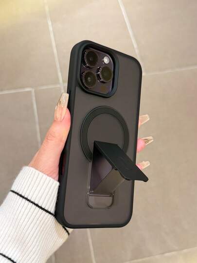 奢华哑光半透明磁吸无线充电手机壳，带支架，适用于 17/16/15/14/13/12/11 Pro Max Plus，金属摄像头环，防震软边框硬质后盖，适用于三星 Galaxy S26 Ultra/S25 Ultra/S24 Ultra/S25 FE/S24 FE/S25 Edge/A56/A57/A36/A37/A35/A55/A16/A17/A26