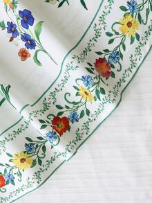 Đầm slip mùa hè cho bé gái, cạp chun, in họa tiết hoa cúc, thích hợp cho kỳ nghỉ biển và mặc hàng ngày. - trắng - Xem 7