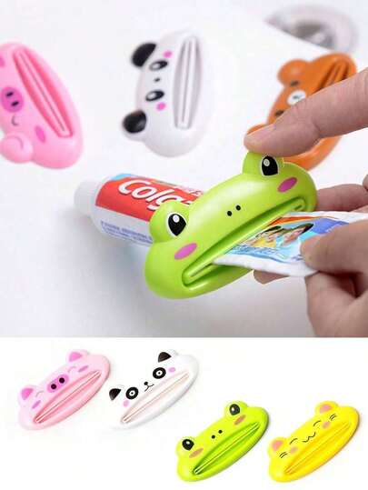 1pc Cartoon Toothpaste Squeezer, Multi-Function Makeup Tool