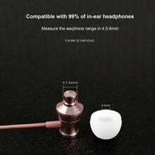 8pcs Universal Silicone Earphone Covers, Pure Silicone Ear Tips, Colorful Silicone Earbuds, In-Ear Headphone Ear Sleeves, Soft & Comfortable, Washable & Easy To Clean (8pcs/Pack) - Multicolor - View 7