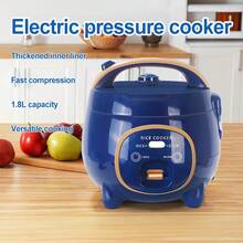 LIPETY Mini olla arrocera de 8 l, voltaje dual 110 V-220 V, olla interior extraíble, multifuncional para cocinar arroz, hervir agua y cocinar sopa a fuego lento, olla eléctrica compacta de pequeña capacidad. - Enchufe EU Tipo E(220-240V) - Ver 4