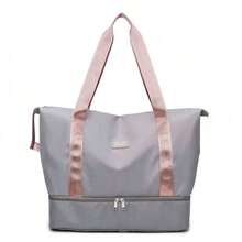 Large Capacity Striped Travel Bag, Women's Luggage Bag, Personalized And Lightweight - Multicolor - View 12