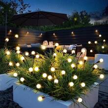 1 pezzo Luce da giardino a forma di lucciola alimentata a energia solare - Luce sferica a LED per segnalare il percorso per cortile, patio, decorazione da giardino, feste, atmosfera festiva, illuminazione paesaggistica esterna - Luce solare da terra Firefly - Visualizzare 5