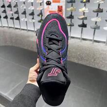 Nike Men's Jordan Tatsum 4 Leapf Basketball Shoes - Black/Pink - View 6