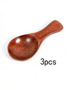 3pcs Ice Cream Spoons, Wooden Spoons For Tea, Milk Powder, Ice Cream, Desserts, Small Spoons, Rice Spoons, Spatulas, Wooden Spoons, Jam Spoons - Multicolor - View 11