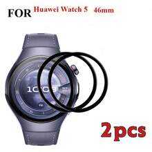 2 Packs Screen Protector For Hua Wei Watch Fit 3 Ultra HD Fit 4/Fit 4 Pro / Watch D2 / Watch 5 46mm /42mm, Band 11 Pro/Band 11 /Fit 5/Fit 5 Pro Friendly Anti Scratch Bubble Free Ultra Resistant Oil-Resistant Shatter Protection - Clear - View 11