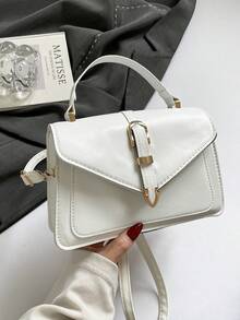 2026新款夏季时尚单肩包，斜挎包，百搭小方包 - 白色 - 查看 4