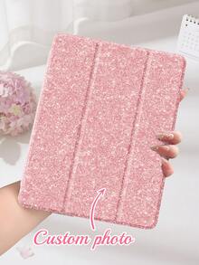 Customizable Glossy Acrylic Tablet Protective Case With Foldable Stand, Smart Wake/Sleep Function, Compatible With IPad 11th Gen A16 2025, 10th Gen 10.9-Inch Air, 4th/5th Gen 10.9-Inch Air, 11th Gen M3 2025, 7th/8th/9th Gen 10.2-Inch Galaxy Tab S7/S8, Galaxy Tab S10 FE+, Romantic Gift, Easter Gift - Multicolor - View 9