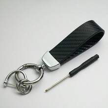 1个碳纤维纹理汽车钥匙扣，适用于宝马1系、3系、5系、7系、2系、4系、6系、X系、X1、X3、X5、X6、X4，时尚汽车钥匙扣 - A - 查看 13