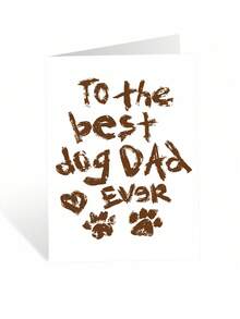 1pc Funny Dog Mum & Dog Dad Greeting Card, Hilarious Cute Pet Lover Card For Birthday Mother's Day Father's Day Christmas - Sets - View 10