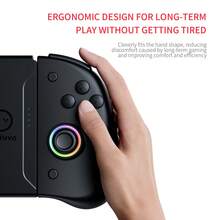 Controlador Joystick Inalámbrico LinYuvo, Iluminación RGB de Color, Botón de Disparo Rápido de Un Clic, Joystick de Efecto Hall, Botones Traseros Duales con Programación de Macros, Anillo de Luz LED de 8 Colores, Función de Macro y Sensor de 6 Ejes, Compatible con Switch/Switch OLED/Switch Lite - Ver 10