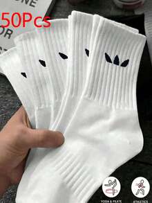 40双/30双/24双装男女通用舒适运动袜，男士长袜适合运动和训练，女士长袜适合休闲和商务穿着，抗菌、柔软、黑白配色、防臭、吸湿排汗、轻便舒适，适合秋冬季节穿着，20双/10双/8双/6双/4双/2双套装，秋季款 - 彩色 - 查看 54