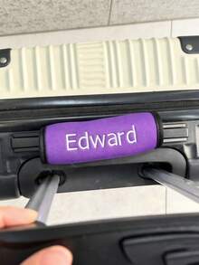 Customizable Luggage Handle Cover, Personalized Luggage Handle Sleeve, Available In 1/3/5 Sets, Specially Designed For Luggage Handles, Suitable For Travel Bags, Non-Slip And Wear-Resistant, Unisex, Ideal For Travelers, Birthday Gift - Multicolor - View 4