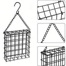 1pc Hanging Pet Bird Feeder - Hummingbird Accessory - Parrot Metal Bird Feeder - Pet Supplies - 1PCS - View 2