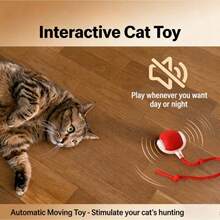 Interactive Cat Toy Ball - Rechargeable Automatic Rolling Ball With 3 Modes & Obstacle Avoidance For Indoor Kittens To Relieve Boredom - màu xanh lá - Xem 5