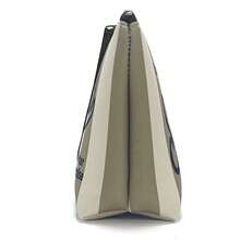 All-In-One Travel Toiletry Bag, S-Saint B-Barth Material, Portable Striped Toiletry Bag, Cosmetic Bag, Handbag, Cosmetic Bag, Waterproof Travel Bag, Travel Organizer With Zipper, Lightweight Makeup Case, Unisex Travel Gift. - 灰色 - 查看 3