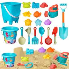 8/16pcs Beach Toy Set, Summer Swimming Pool Game Toys, Outdoor Beach Play Tools Including Bucket, Shovel And Sand Building Tools. Perfect Summer Gift For Kids,Suitable For Boys And Girls For Outdoor Games, Beach Trips And Camping. - Multicolor - View 8