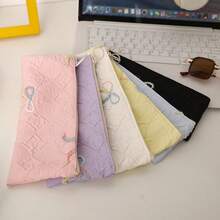 1pc Bow Tie Pencil Case, Large Capacity Stationery Organizer Bag, Girl Student Makeup Pouch - Bow Pencil Case - View 5