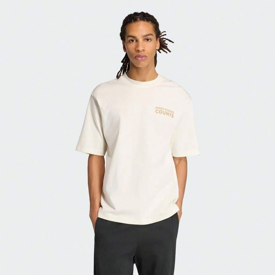 Adidas Áo thun nam tay ngắn M VERB BADGE, cổ tròn, chất liệu dệt kim TKB4892 - trắng - Xem 1