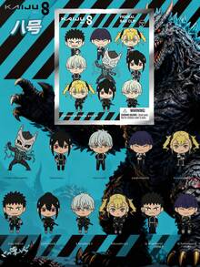 Crunchyroll Official Authorized Monster #8 Cartoon Mystery Gift Pack Collectibles, Surprise Pack 3D Character Bag Pendant Keychain Anime Character Backpack Decoration, Random 1 Piece Gifts For Mother, Father, Graduation, And Teacher - Multicolor - View 7