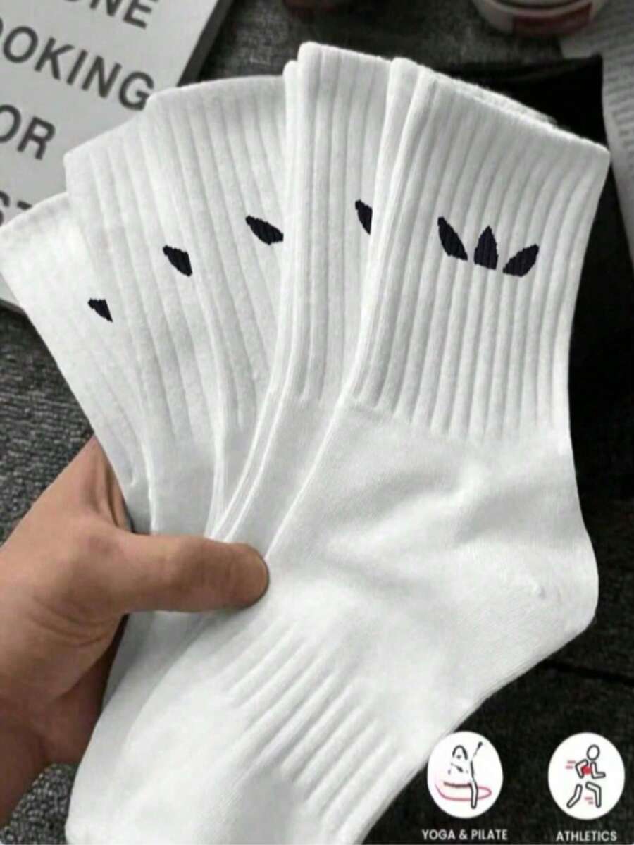 30双全新黑色、白色、灰色男士短袜，薄针织运动袜，透气速干耐穿踝袜，男士船袜 - 彩色 - 查看 1