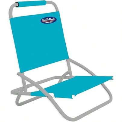Cabana - Silla de Playa Plegable para Playa 1 posición Ligera y portátil Accesorios para Acampar al Aire última intervensión Color Azul