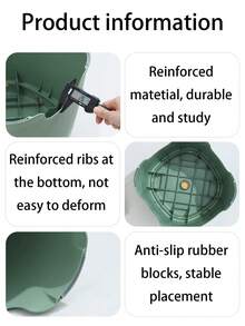 带把手的塑料凳，小巧的脚凳，适用于客厅、玄关、浴室 - 彩色 - 查看 9