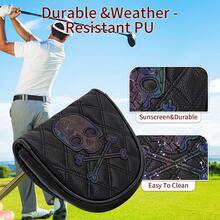 DF3 Gradient Skull Design Putter Cover - A Protective, And Minimalist Accessory For Golf Enthusiasts And Casual Players: Suitable For Daily Practice, Weekend Tournaments, And Casual Outings - Multicolor - View 8