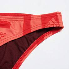 Adidas 女士舒适运动休闲时尚吊带比基尼泳衣，泳装套装 H62032 - 漩渦螢光紅/鮮紅 - 查看 6