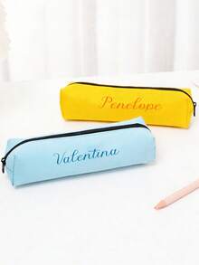 Japanese Style Minimalist Pencil Case, Large Capacity Student Pencil Pouch, Customizable - Multicolor - View 3