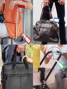 Customizable Luggage Handle Cover, Personalized Luggage Handle Sleeve, Available In 1/3/5 Sets, Specially Designed For Luggage Handles, Suitable For Travel Bags, Non-Slip And Wear-Resistant, Unisex, Ideal For Travelers, Birthday Gift - Multicolor - View 8