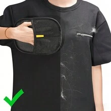 1pc Pet Static Electricity Hair Removal Glove, Double-Sided Brush Hair Remover, Cleaning Tool, Cat Hair Removal Grooming Brush - A - View 6