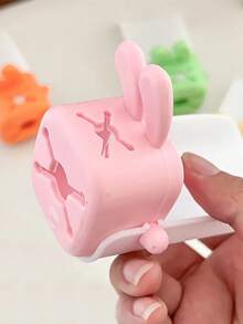1pc Faucet Extender, Rabbit Ear Design, Convenient For Handwashing, Silicone Extended Anti-Splash Hose, Cartoon Style - Multicolor - View 1