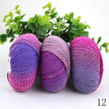 3 Balls/150g Per Pack, 80% Wool 20% Nylon Icelandic Yarn In Ombre Gradient, Suitable For DIY Handmade Knitting Projects Like Shawls, Blankets, Scarves, Hats, Creative Holiday Gifts - 5# - View 22