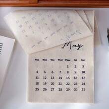 1pc/2027 Calendar Ins Style Calendar Wall Decoration Room Decoration, Minimalist Home Desktop Desk Calendar Decoration - A - View 10
