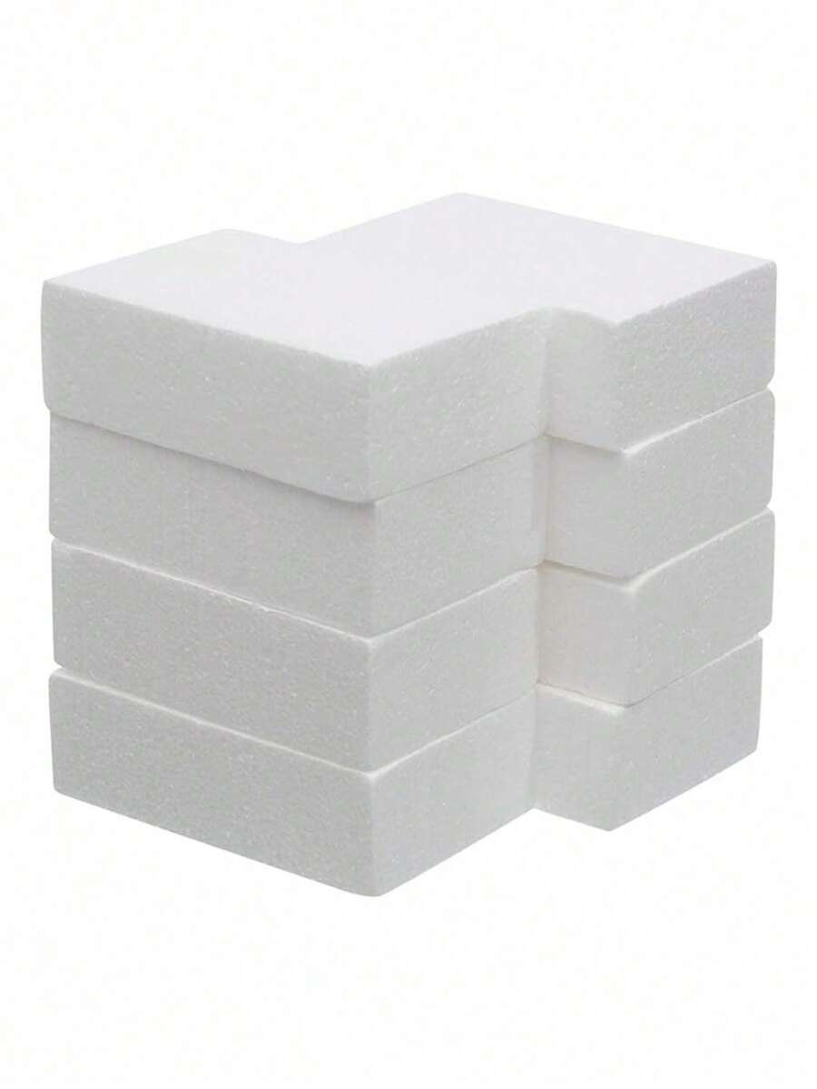 1 cái/6 cái/9 cái/14 cái Khối xốp cứng màu trắng. Khối xốp cắm hoa hình vuông, thích hợp để cắm hoa tươi và hoa giả. Kích thước: 5,5"X3,15"X1,77". Dùng để trang trí phòng, nhà cửa, sân vườn, làm vườn, cây giả, trang trí phòng khách, quà tặng sinh nhật, ngày Valentine. - Hình vuông A - Xem 1
