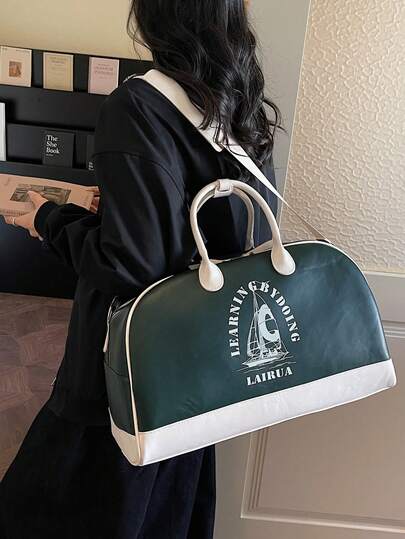 2026 白色和海军蓝旅行包：航海风印花 PU 旅行包，适合旅行和健身；优雅撞色 PU 旅行包：大容量男女通用包，送给妈妈和朋友的理想礼物；时尚复古航海风印花旅行包：白色和海军蓝 PU 包，适合旅行和返校；新款男女通用 PU 旅行包：撞色设计，适合夏季度假和健身；多功能白色和海军蓝旅行包：PU 皮革大容量包，适合通勤和旅行