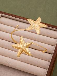 1pc Niche Design Women's Adjustable Open Bangle, Versatile High-End Accessory - 05 - View 2