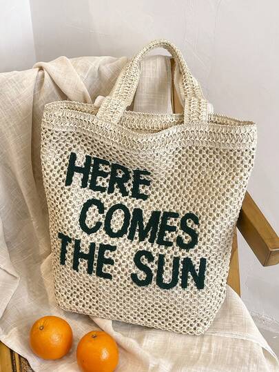 新款手工编织草编包，大容量休闲单肩手提包，适合海滩、购物、装钱包，适合年轻女性、大学生、新婚夫妇、上班族女性。也适合办公室、大学、工作、商务、通勤、户外活动、旅行和野餐等场合。