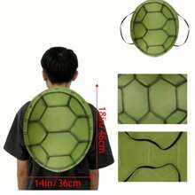 1 Piece, 2 Pieces, 3 Pieces. Teen Turtles Themed Prop Performance Costumes And Accessories, Realistic Turtle Shells, Cute And Fun, - Multicolor - View 6