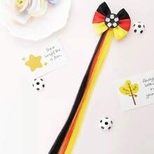 Colorful World Cup Theme Headband, Football Fan Cheer Party Holiday Bow Hair Accessory - Multicolor - View 14