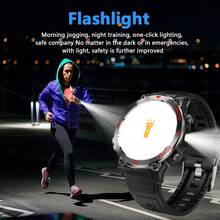 Laxasfit 2026 新款智能手表，男女皆宜 - 休闲设计，数字显示，超过 100 种运动模式，硅胶表带，高清通话和语音功能，是送给家人或朋友的理想礼物 - 查看 4