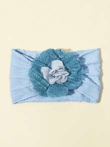 多巴胺时尚网纱花朵婴儿发带，柔软弹力婴儿发箍，精致发饰 - 彩色 - 查看 10