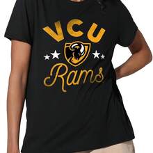 Campus Lab Virginia Commonwealth University Rams Women's Apparel Loose T-Shirt - 黑色 - 查看 1