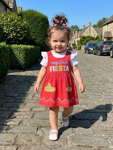 Baby Girls T-Shirt Co-Ords - Red - View 3