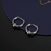 男士耳环 - 銀色 - 查看 1