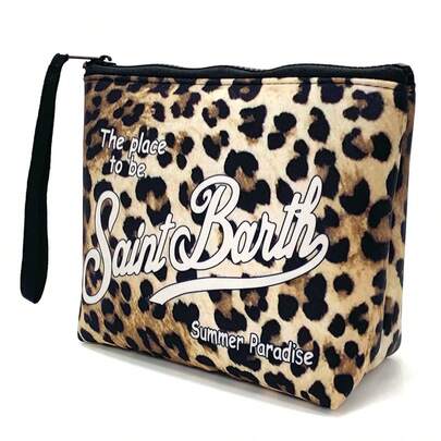 Borsa da toilette da viaggio tutto in uno, in materiale S-Saint B-Barth, borsa da toilette portatile a righe, borsa cosmetica, borsa a mano, borsa cosmetica, borsa da viaggio impermeabile, organizer da viaggio con cerniera, astuccio per trucco leggero, regalo da viaggio unisex.