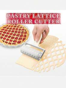 Pizza Cutter, Pastry Cutter, Pizza Grid Cutter, Plastic Pizza Slicer, Pizza Wire Cutter, Baking Tools - White - View 9