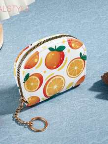 Fashion Quality Designer Wallet Card Holder Ladies Zipper Closure PU Lining Cherry Wallet - Multicolor - View 13