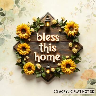 1 pezzo Nuovo magnete piatto 2D in acrilico con scritta di benedizione. Il prodotto ha colori brillanti che non sbiadiscono mai e il retro è completamente magnetizzato con una forza di aspirazione più forte. È adatto per vari frigoriferi, congelatori, armadi di stoccaggio in ferro e altre scene, e può essere utilizzato come decorazione per la casa per abbellire l'atmosfera del soggiorno. Può essere utilizzato come regalo per compleanni, feste, inaugurazione della casa o come ricordo di viaggio. Questa etichetta per frigorifero è la scelta migliore per i regali quotidiani.